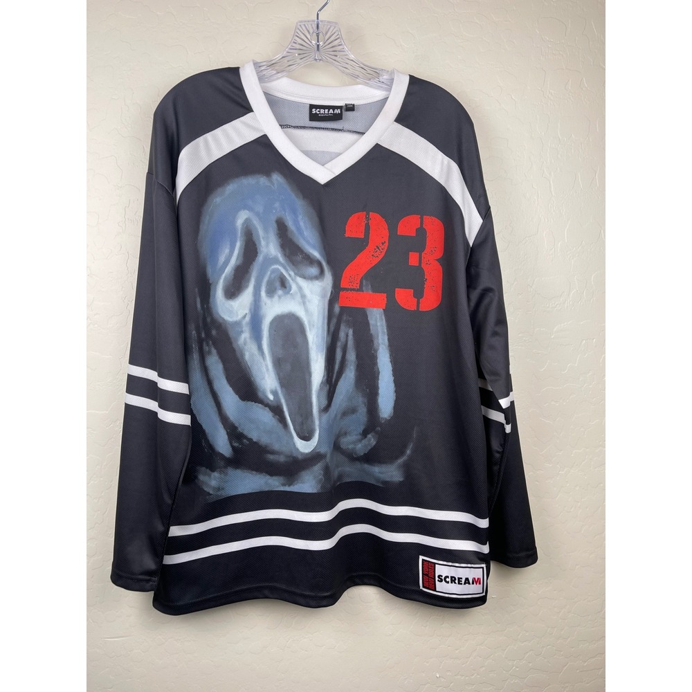 Scream VI Ghostface Hockey Jersey Mens Small Movie Promo New York New Rules
